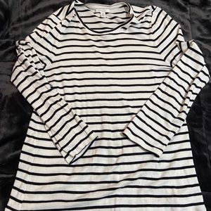 Black and white striped long sleeve